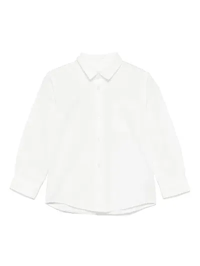 Paolo Pecora Kids' Cotton Shirt In White