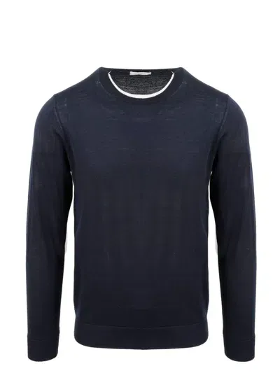 Paolo Pecora Crewneck Long In Navy