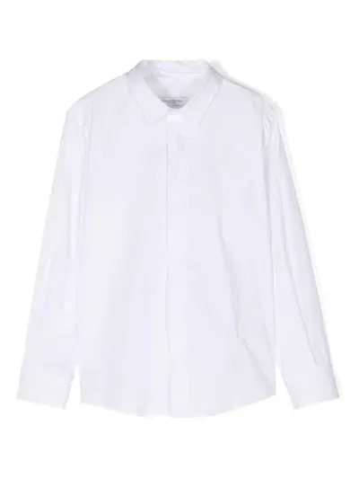 Paolo Pecora Kids' Long-sleeve Classic Shirt In White