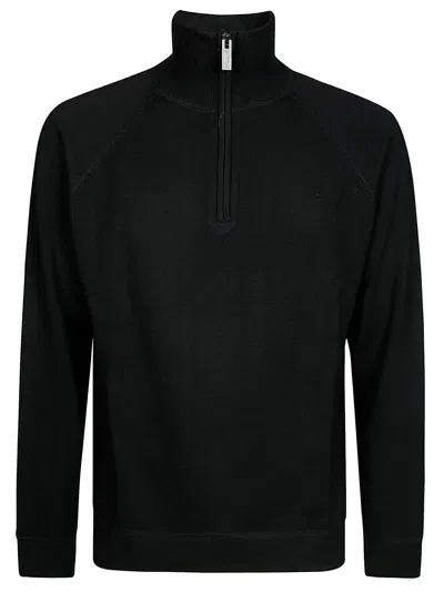 Paolo Pecora Maglia Mezza Zip In Black