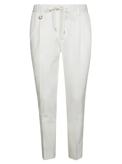 Paolo Pecora Pantalone Laccio Cotone In White