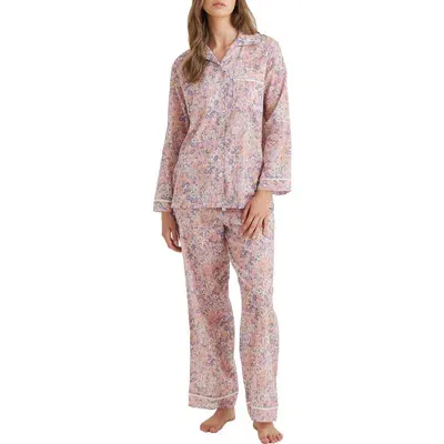 Papinelle Adeline Cotton Voile Pajamas In Dusty Peach