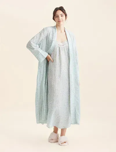 Papinelle Cheri Blossom Maxi Robe In Sage