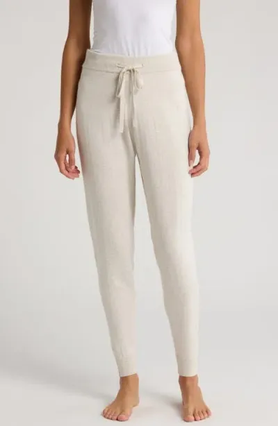 Papinelle Cotton & Cashmere Pajama Joggers In Ecru