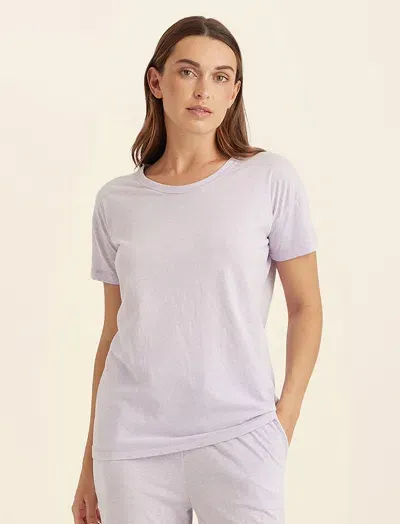 Papinelle Jada Organic Cotton Knit Tee In Orchid