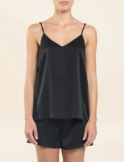 Papinelle Washable Silk Cami In Black