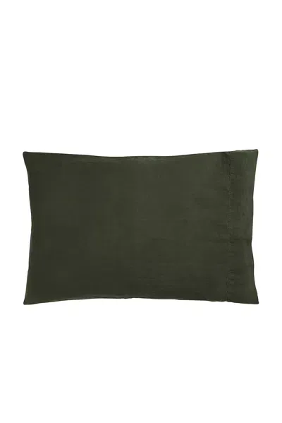 Parachute Linen Pillowcase Set In Green