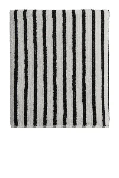 Parachute Organic Resort Stripe Bath Towel In Black