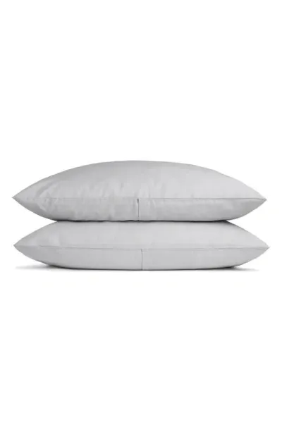 Parachute Set Of 2 Sateen Pillowcases In Light Grey