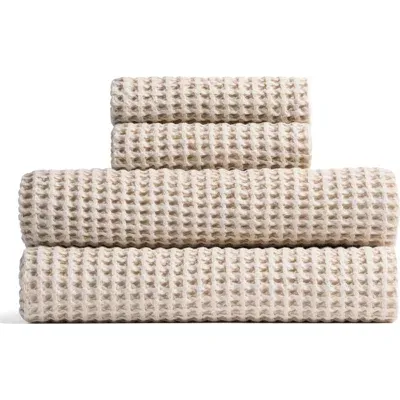 Parachute Turkish Cotton Waffle Bath Essentials In Bone