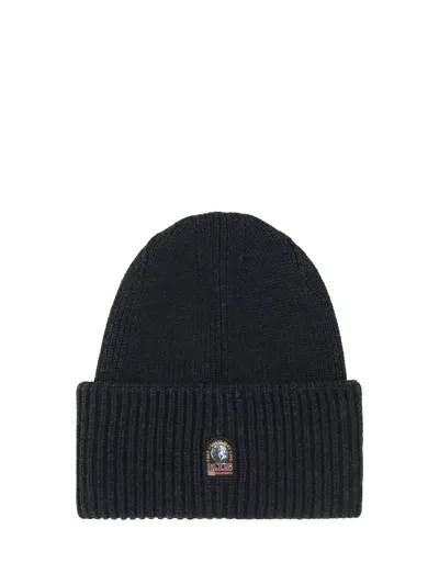 Parajumpers Beanie Hat In Black Melange