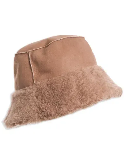 Parajumpers Fluffy Bucket Hat In Brown