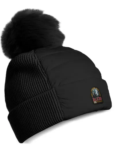 Parajumpers Logo-patch Beanie Hat In Black