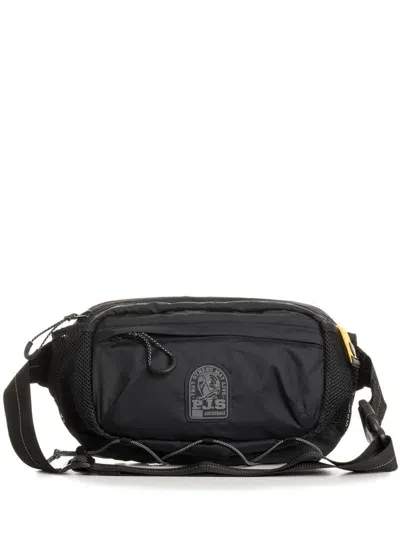 Parajumpers Logo-patch Belt Bag In Black