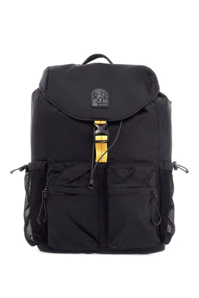 Parajumpers Nylon Ripstop Backpack With Durable In Black