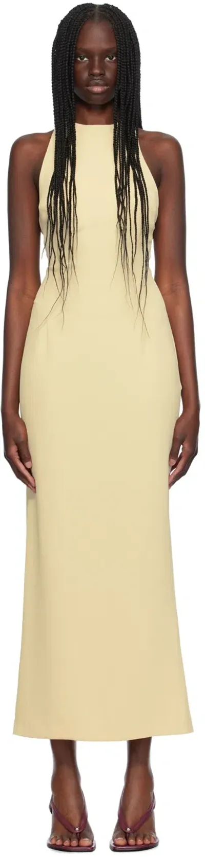 Paris Georgia Yellow Maxine Maxi Dress In Butter