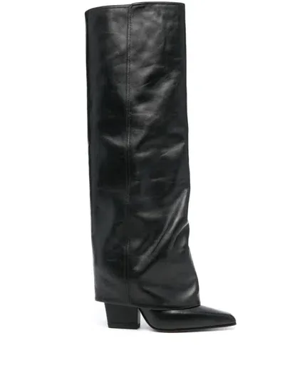 Paris Texas 90mm Leather Boots In Black