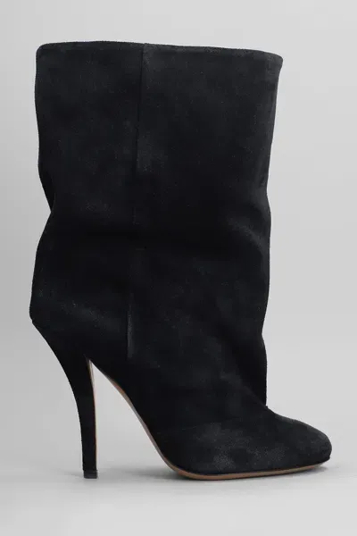 Paris Texas Esther Ankl Boot 105 High Heels Ankle Boots In Black Suede