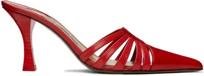 Paris Texas Red Nadia Mules