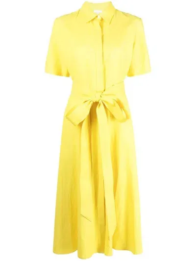 P.a.r.o.s.h Kleid Mit Schleifendetail In Yellow