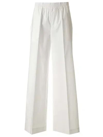 P.a.r.o.s.h Cotton Trousers In White