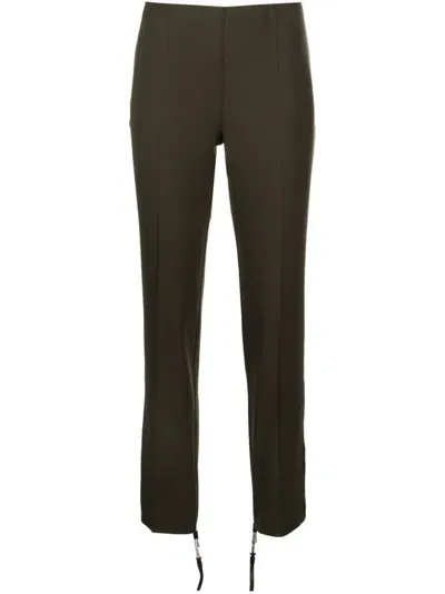 P.a.r.o.s.h Darted Cropped Trousers In Green