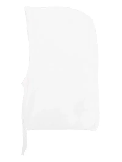 P.a.r.o.s.h Drawstring Balaclava In White