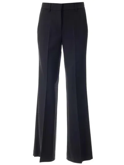 P.a.r.o.s.h . High Waist Straight Leg Trousers In Black