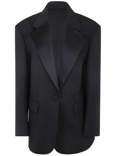 P.a.r.o.s.h Oversized Smoking Blazer In Black