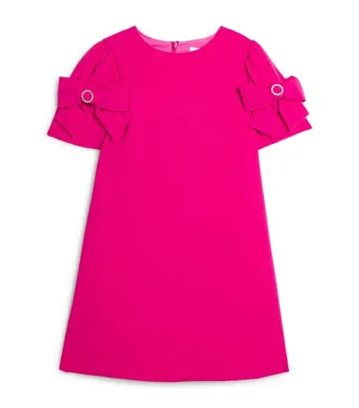 Patachou Kids' Bow-sleeve Dress In Pink