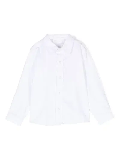 Patachou Kids' Logo-embroidered Shirt In White