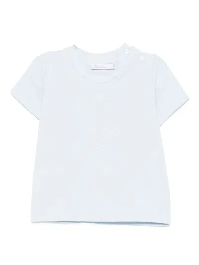 Patachou Babies' Logo-embroidered T-shirt In Blue