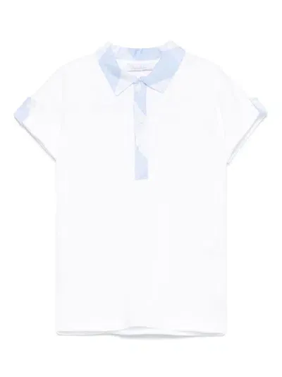 Patachou Babies' Piqué Polo Shirt In White