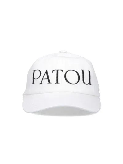 Patou Baseball Logo Beanie In White