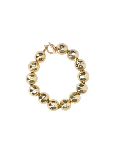 Patou Hammered Spherical Bracelet In Gold