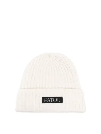 Patou Ribbed Beanie In Red