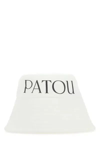 Patou White Canvas Hat In 001w