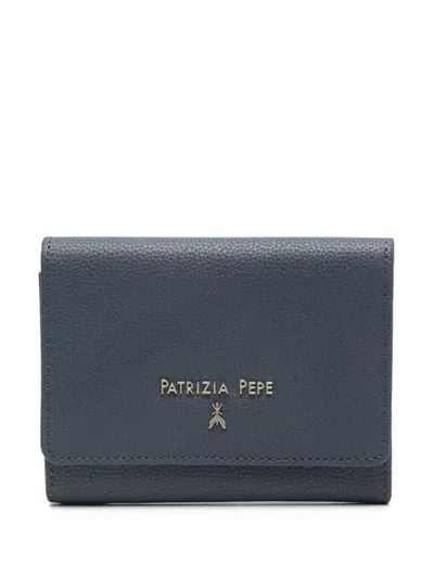 Patrizia Pepe Leather Wallet In Blue