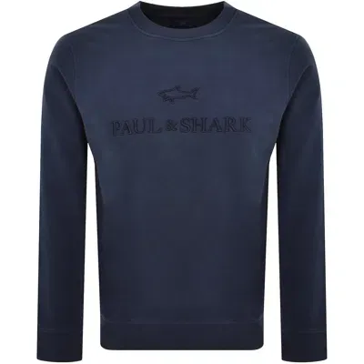 Paul &amp; Shark Paul And Shark Crew Neck Sweatshirt Navy