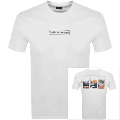 Paul &amp; Shark Paul And Shark Landscape T Shirt White