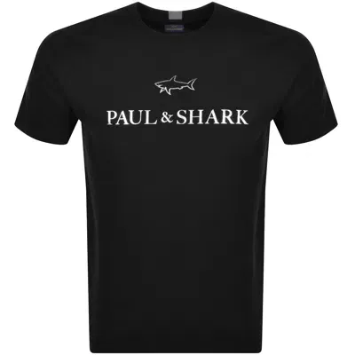 Paul &amp; Shark Paul And Shark Logo T Shirt Black