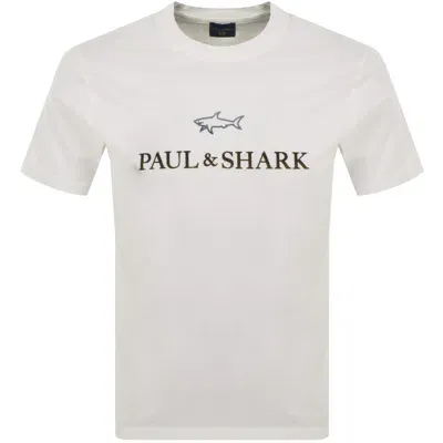 Paul &amp; Shark Paul And Shark Logo T Shirt White