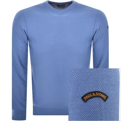 Paul &amp; Shark Paul And Shark Roundneck Knit Jumper Blue