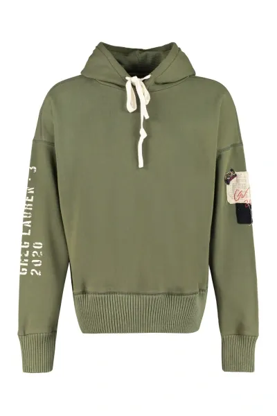 Paul&amp;shark Cotton Hoodie In Green