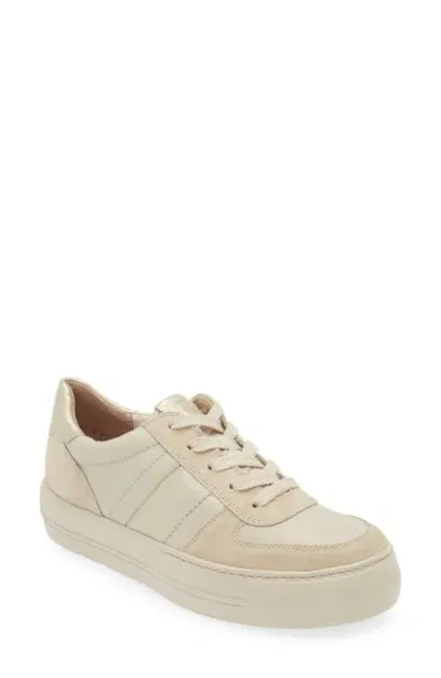 Paul Green Unity Platform Sneaker In Sand Biscuit Combo