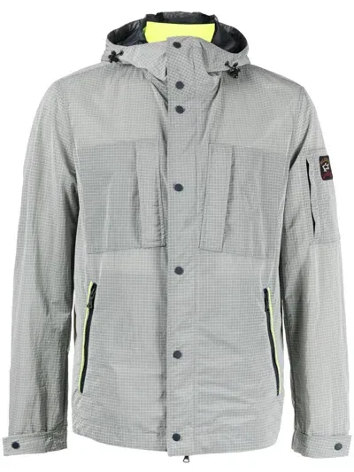 Paul & Shark Button-down Windbreakers In Grau