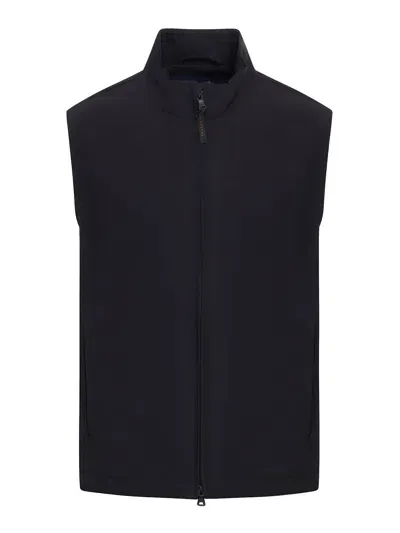 Paul & Shark Stretch Waistcoat In Black