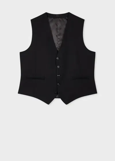 Paul Smith A Suit To Travel In - Black Wool Waistcoat