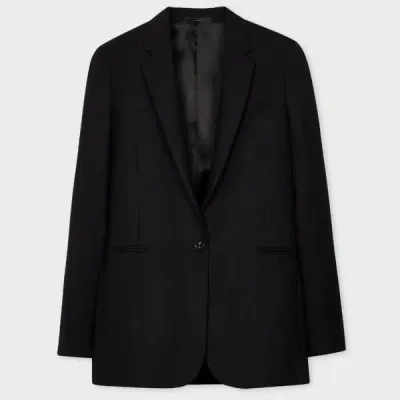 Paul Smith Single-breasted Wool Blazer In Black