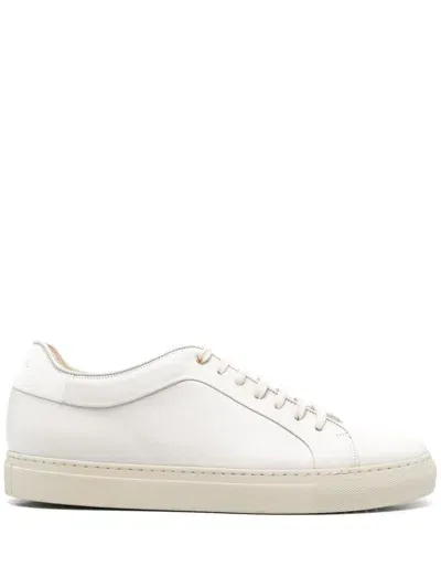 Paul Smith Basso Lux Suede-trimmed Leather Sneakers In Neutrals